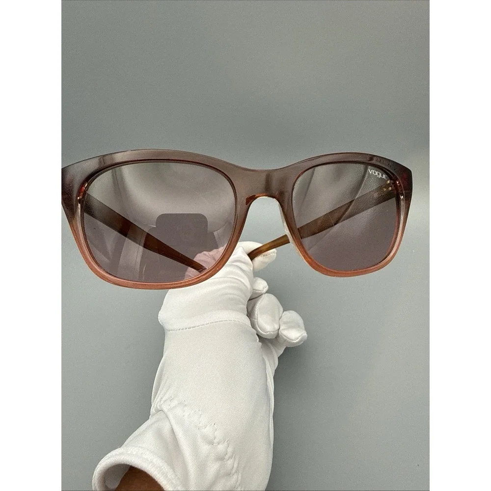 VOGUE VINTAGE SUNGLASSES AUTHENTIC BROWN/RED/PINK SQUARE POLARIZED RETRO RARE
